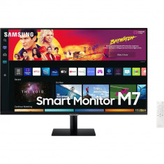 Monitor Smart LED VA Samsung M7 LS32BM700UPXEN, 32", Ultra HD, 60 Hz, cu Smart TV Experience, Negru