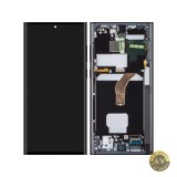 Cumpara ieftin Display cu Touchscreen Samsung Galaxy S22 Ultra 5G S908 cu Rama Albastru (Sky Blue) Service Pack GH82-27488E