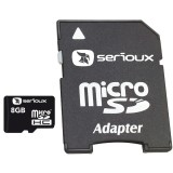 Card de memorie MicroSDHC Serioux SFTF08AC10, 8GB, Class 10 si adaptor SD, NOU, 8 GB