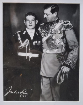 Regele Carol II si Regele Mihai, Fotografie de presa, Julietta, 935 foto