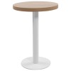 VidaXL Masă de bistro, maro deschis, 60 cm, MDF