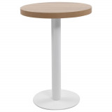vidaXL Masă de bistro, maro deschis, 60 cm, MDF
