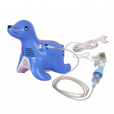 Aparat aerosoli cu compresor Philips Respironics Sami the Seal, Albastru foto