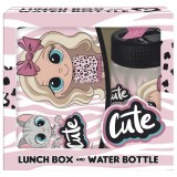 Set cutie sandwich si sticla de apa, Derform ZSBABF10, fetita cute