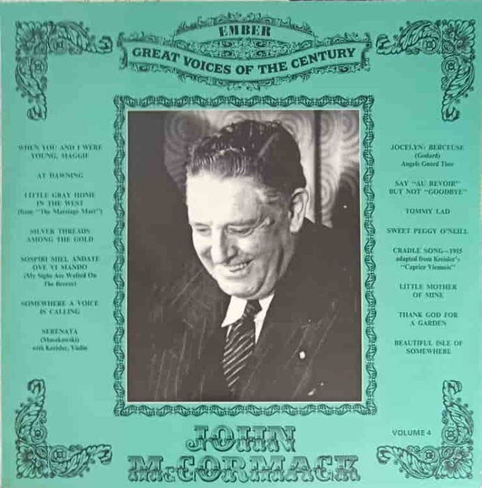 Disc vinil, LP. JOHN MCCORMACK VOLUM 4-John McCormack-242447
