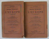 HISTOIRE DIPLOMATIQUE DE L &#039;EUROPE par A. DEBIDOUR , DEPUIS LE CONGRES DE BERLIN JUSQU &Aacute; A NOS JOURS , DEUX VOLUMES , 1926, PREZINTA URME DE UZURA