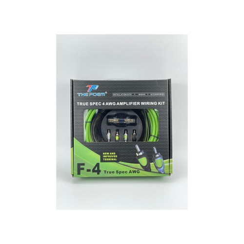 Set cablu cu siguranta pentru subwoofer profesional Cod: F4-4G Automotive TrustedCars