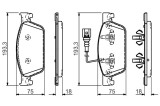 BOSCH 0 986 494 553 set placute frana,frana disc