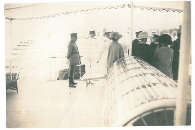 832 - KING CAROL II, pe vasul sau, Regale - old real PHOTO ( 16/11 cm ) - unused foto