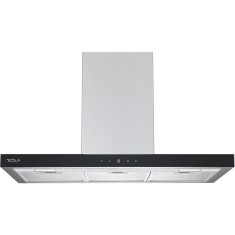 Hota decorativa Tesla DC900AXB, T-shape, 90cm1 motor DC 75W, 630m3/h, display LED, inox/sticla