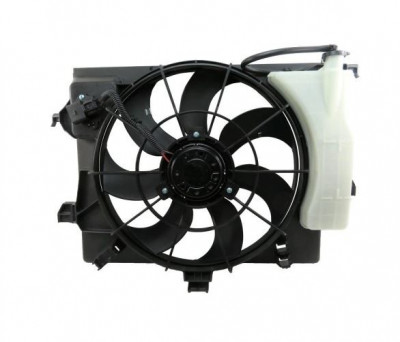 GMV radiator electroventilator Hyundai I20, 2008-2014, motor 1.2, 1.4; 1.6 benzina, 390 mm; 3 pini foto