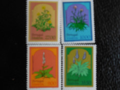 Serie timbre flora flori plante Madeira nestampilate timbre filatelice postale foto