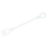 Set elastice Albe intarite pentru bigudiuri/permanent 75 mm silicon, 50 buc