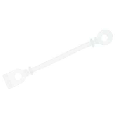 Set elastice Albe intarite pentru bigudiuri/permanent 75 mm silicon, 50 buc foto