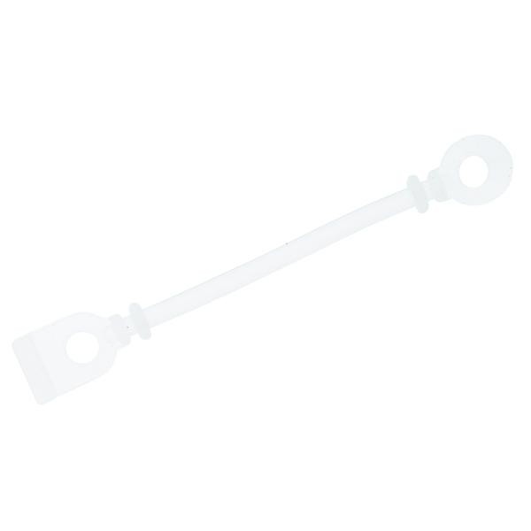 Set elastice Albe intarite pentru bigudiuri/permanent 75 mm silicon, 50 buc