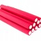 Bigudiuri din cauciuc pentru păr 1,3 x 24 cm 10 buc roz