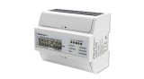 Contor electronic bidirecțional trifazat Qoltec | Contor de energie montat pe șină DIN | 400V | 100A | LCD | 4P