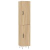 Dulap inalt, stejar sonoma, 34,5x34x180 cm, lemn prelucrat