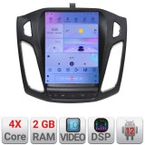 Navigatie Ford Focus 3 tip Tesla cu GPS, CarPlay, Android Auto, 2GB+32GB