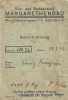 A3685N Kurverordnung, Kur und Badeanstalt MagarethenBad, Wien, 1942
