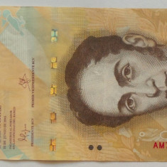 Bancnota exotica 100 BOLIVARES - VENEZUELA, anul 2015 * cod 104