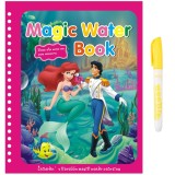 Carte de colorat cu apa Magic Book, Reutilizabila, plina de culori vibrante, Sirena Annabelle