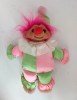 Trol claun marca DAM Denmark 1985, 28 cm, plastic si material textil umplut