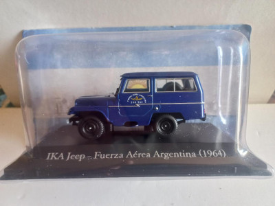 Macheta IKA Jeep Fuerza Aerea Argentina - 1964 - Deagostini Argentina 1:43 foto