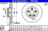 Disc frana ATE 24.0136-0124.1