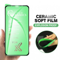 Folie Protectie ecran antisoc, Full Glue , Samsung A115 Galaxy A11, Ceramica 10D , Full Face , Transparent Bulk foto