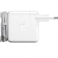 Incarcator priza pentru Europa, Magsafe 1 cu putere 45w, pentru Macbook, alb, nou, bulk (nou dar fara ambalaj) - MC474 foto