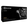 Manusi nitril Mercator ideall Nitrile Moto Black marime XXL, 100 buc, negre, texturate, fara pudra, polimerizate, lungime extinsa 250-280 mm