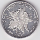 SUA Texas - medalie Remember the Alamo, design 1836-1936, marcaj 1 oz .999