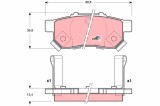 TRW GDB3174 COTEC set placute frana,frana disc