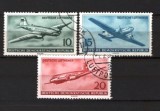 GERMANIA (DDR) 1956 &ndash; AVIATIE. SERIE DEPARAIATA STAMPILATA, F141