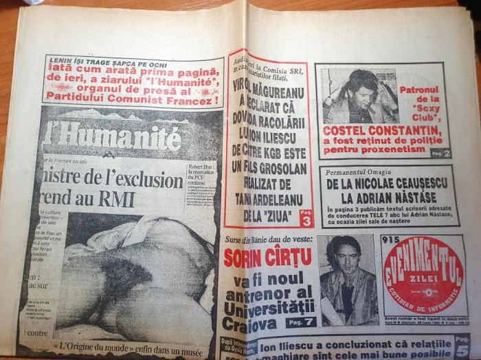 evenimentul zilei 28 iunie 1995-sorin cartu noul antrenor al craiovei