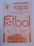 Program meci fotbal OTELUL GALATI - PARTIZANUL BACAU (26.08.1984)