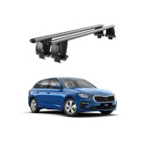 Bare transversale portbagaj auto aluminiu compatibile plafon neted Skoda Scala 2019-> argintii sau negre Cod: CB200101 Kit-105