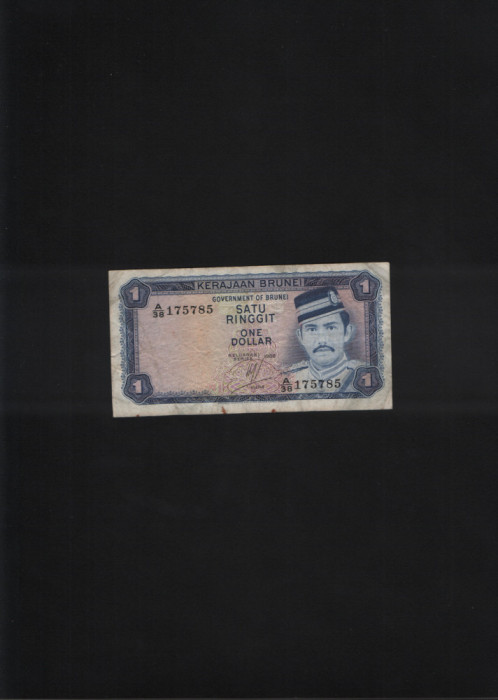 Brunei 1 dollar 1989 seria175785