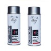 Pachet 2 x Vopsea Spray Brilliante Argintiu pentru Etriere Frane RAL 9006 400 ml