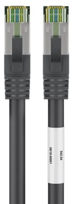 Cablu patchcord Cat8.1 SFTP 5m PiMF 2000MHz RJ45 cupru negru Goobay foto