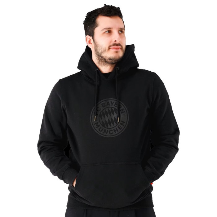 Bayern M&uuml;nchen hanorac de bărbați cu glugă Essential fullblack - XL