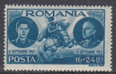 ROMANIA 1943 LP 155 I REGELE MIHAI I - 3 ANI DE DOMNIE MNH foto