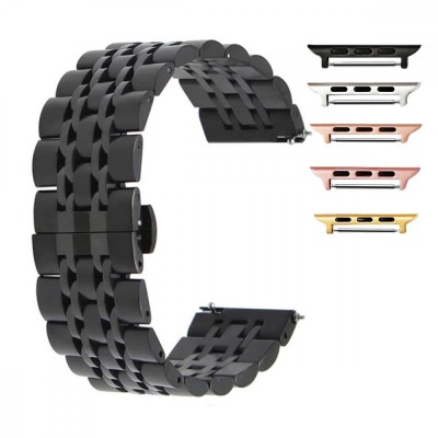 Curea otel inoxidabil, compatibila Apple Watch 10, 42mm, Negru foto