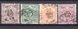 Cumpara ieftin ✅ ( S34 ) Germania veche - Wurttemberg 1890 " Cifra in cerc " ,serie Michel 55/58 , stampilat