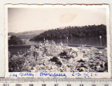 Bnk foto Hunedoara - Lacul Cincis si barajul ? 1966, Alb-Negru, Romania de la 1950, Natura