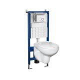 Cumpara ieftin Set rezervor WC montat pe perete Roya Doris 82W