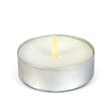 Set 20 Lumanari Tip Pastila Tealight Albe, O37 mm, Fara Parfum