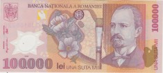 ROMANIA 100000 LEI 2001 XF foto