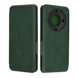 Husa tip carte pentru honor magic 5 lite techsuit, inchidere magnetica, green